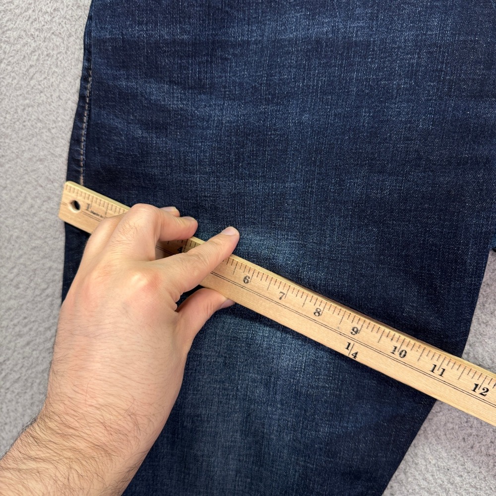 Silver Jeans Mens 36x34 Blue Allan Dark Wash Straight Leg Stretch Denim Preppy - Picture 9 of 13